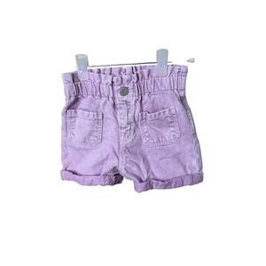 Gap Kids Purple Rose Denim Just Like Mom Shorts Elastic Waist 3 Years